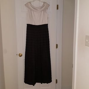Tahari Monogram gown